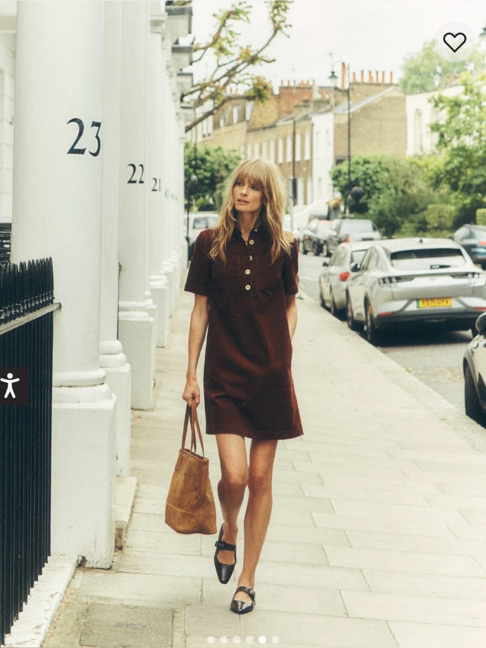 Boden Zia Cord Pocket Shirt Dress in Chocolate Brown